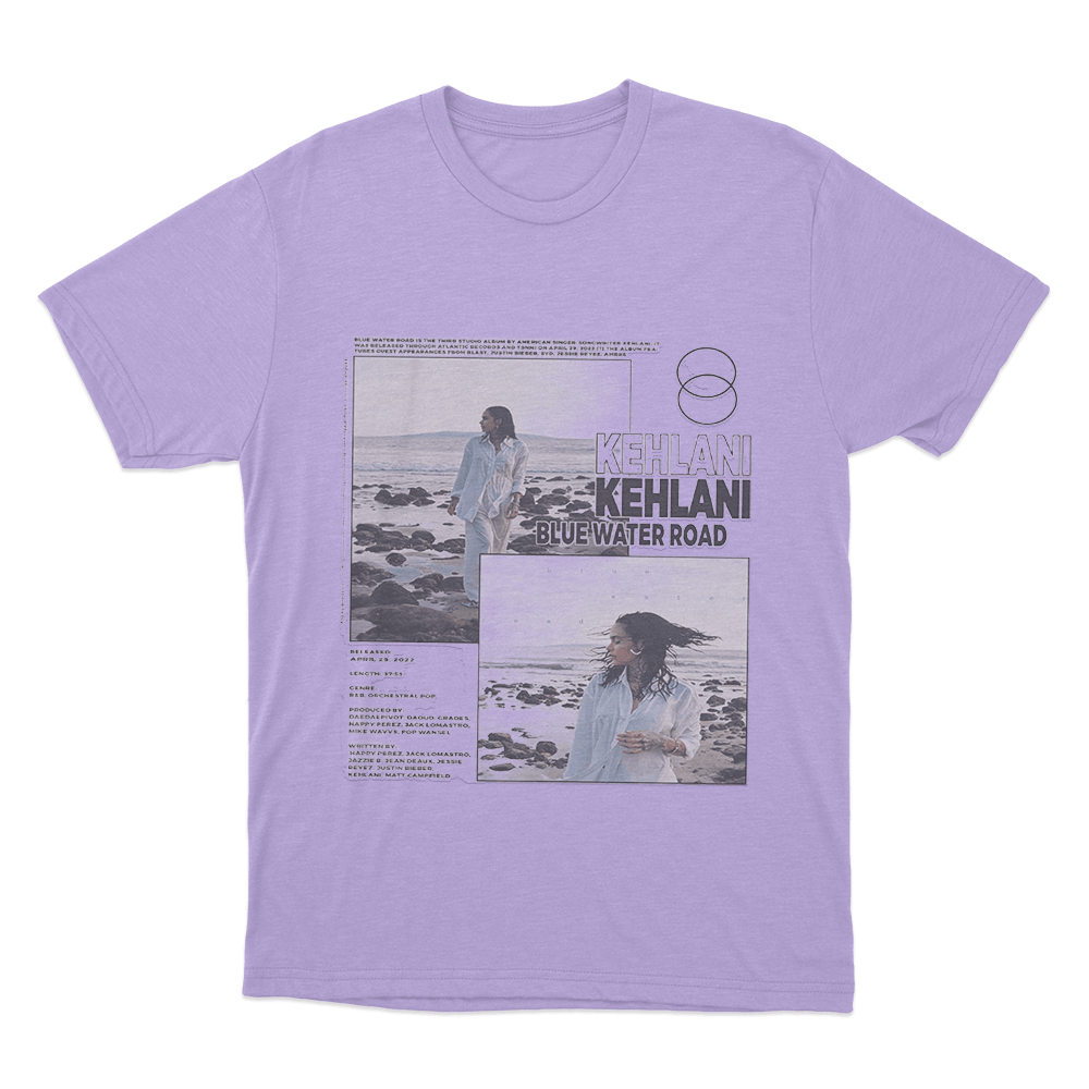 Kehlani Blue Water Road Collage Unisex T Shirt Purple Kehlani Blue Water Road Collage Unisex T Shirt Purple