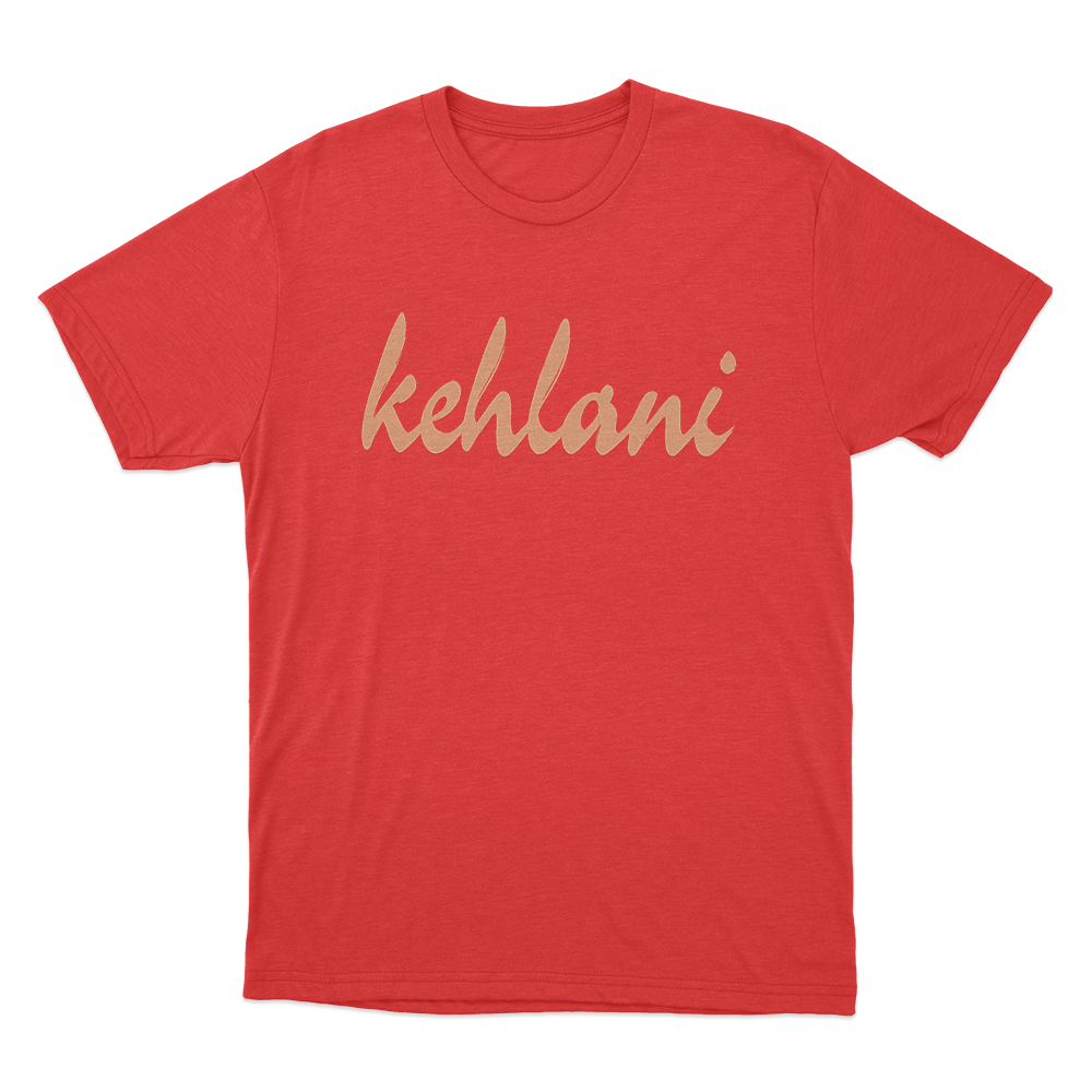 Kehlani Gold Signature Unisex T Shirt Red Kehlani Gold Signature Unisex T Shirt Red