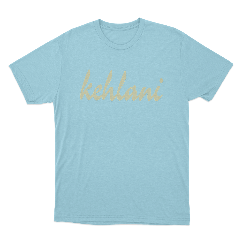 Kehlani Gold Signature Unisex T Shirt Sky Blue Kehlani Gold Signature Unisex T Shirt Sky Blue