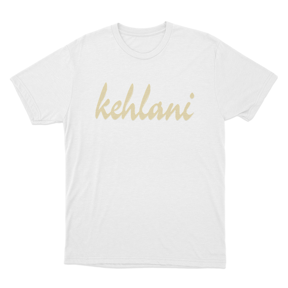 Kehlani Gold Signature Unisex T Shirt White Kehlani Gold Signature Unisex T Shirt White