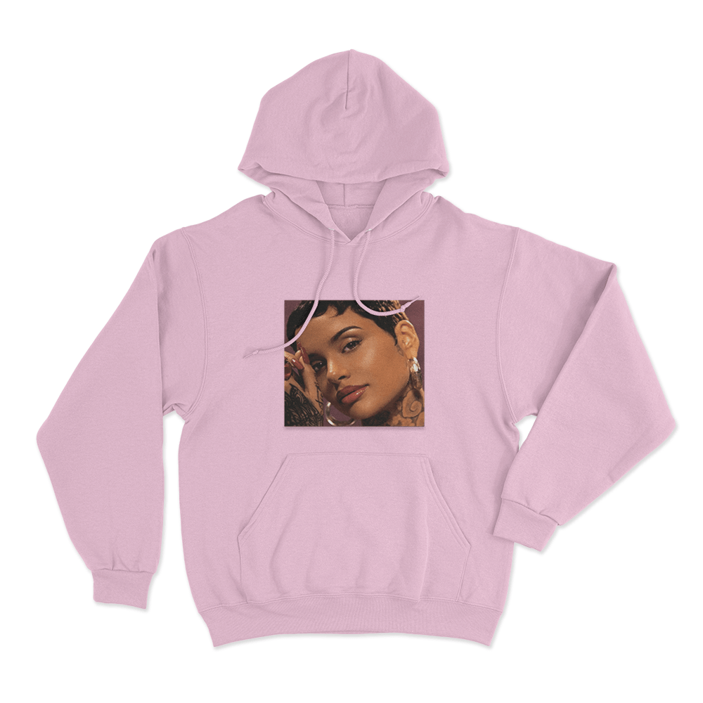 Kehlani Red Portrait Unisex Hoodie Pink Kehlani Red Portrait Unisex Hoodie Pink