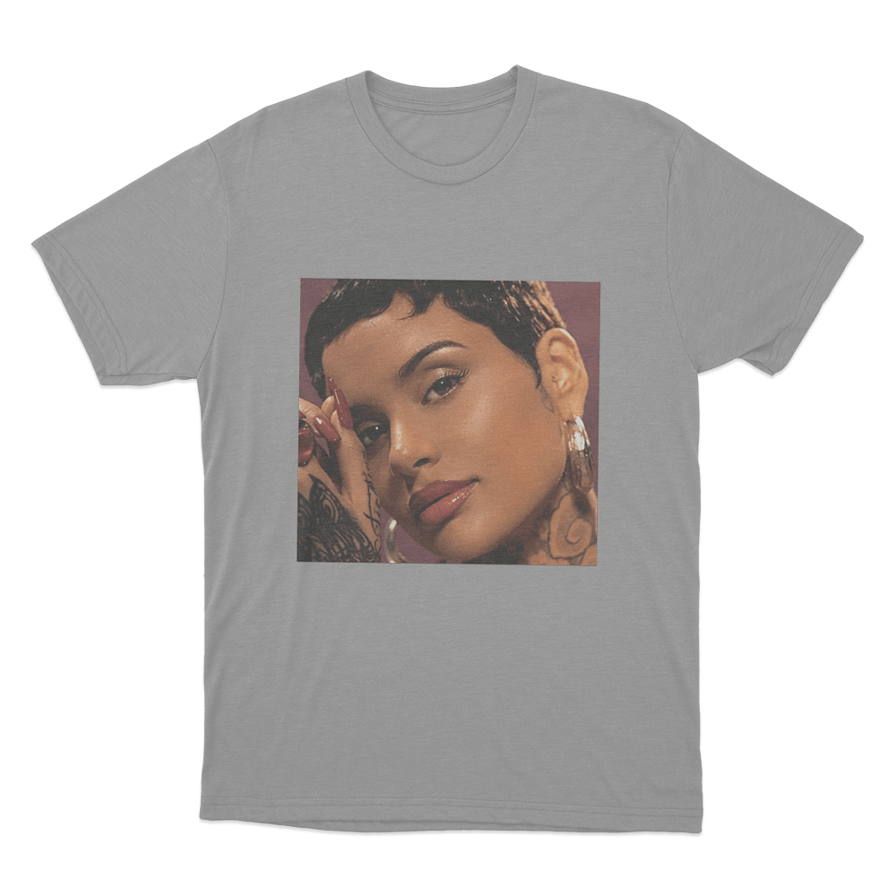 Kehlani Red Portrait Unisex T Shirt Grey Kehlani Red Portrait Unisex T Shirt Grey