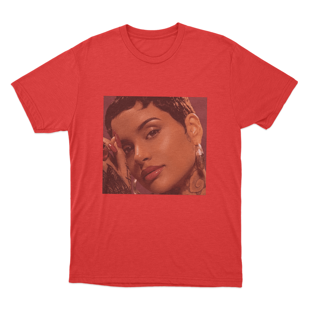 Kehlani Red Portrait Unisex T Shirt Red Kehlani Red Portrait Unisex T Shirt Red