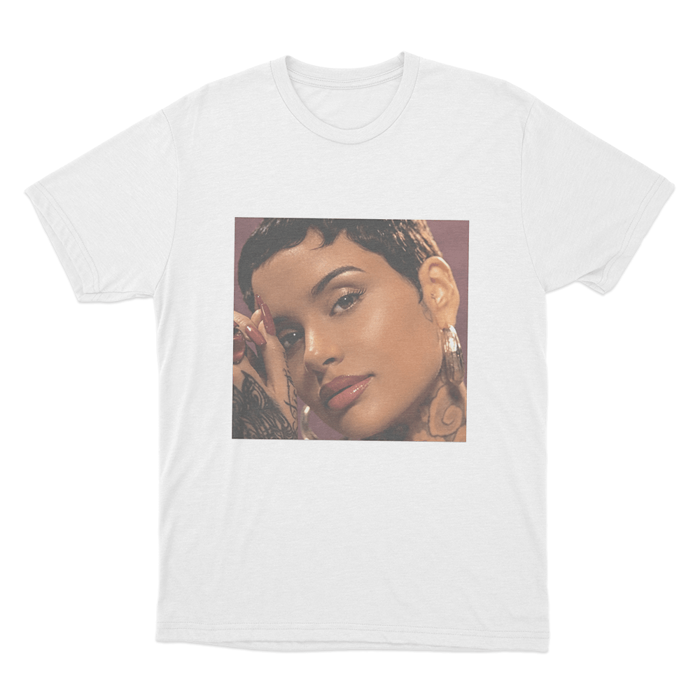 Kehlani Red Portrait Unisex T Shirt White Kehlani Red Portrait Unisex T Shirt White