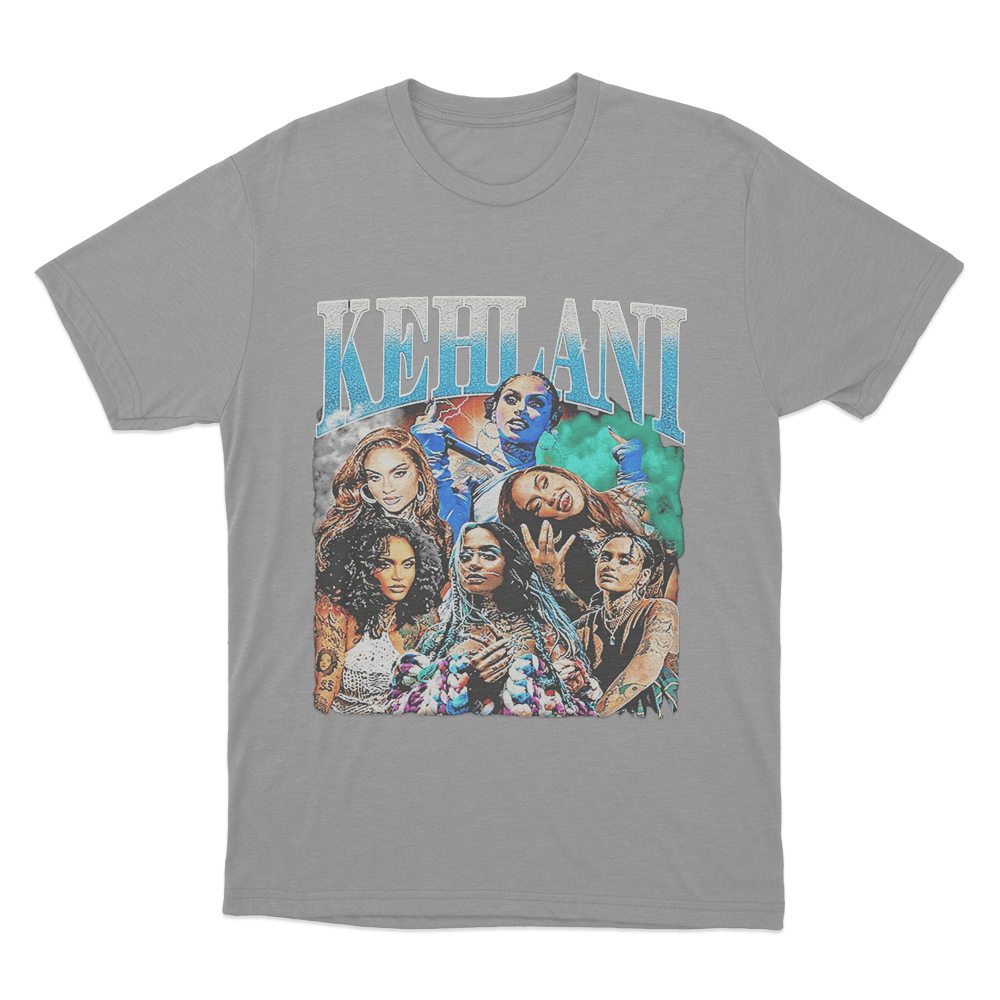 Kehlani Vintage Portrait Unisex T Shirt Grey Kehlani Vintage Portrait Unisex T Shirt Grey