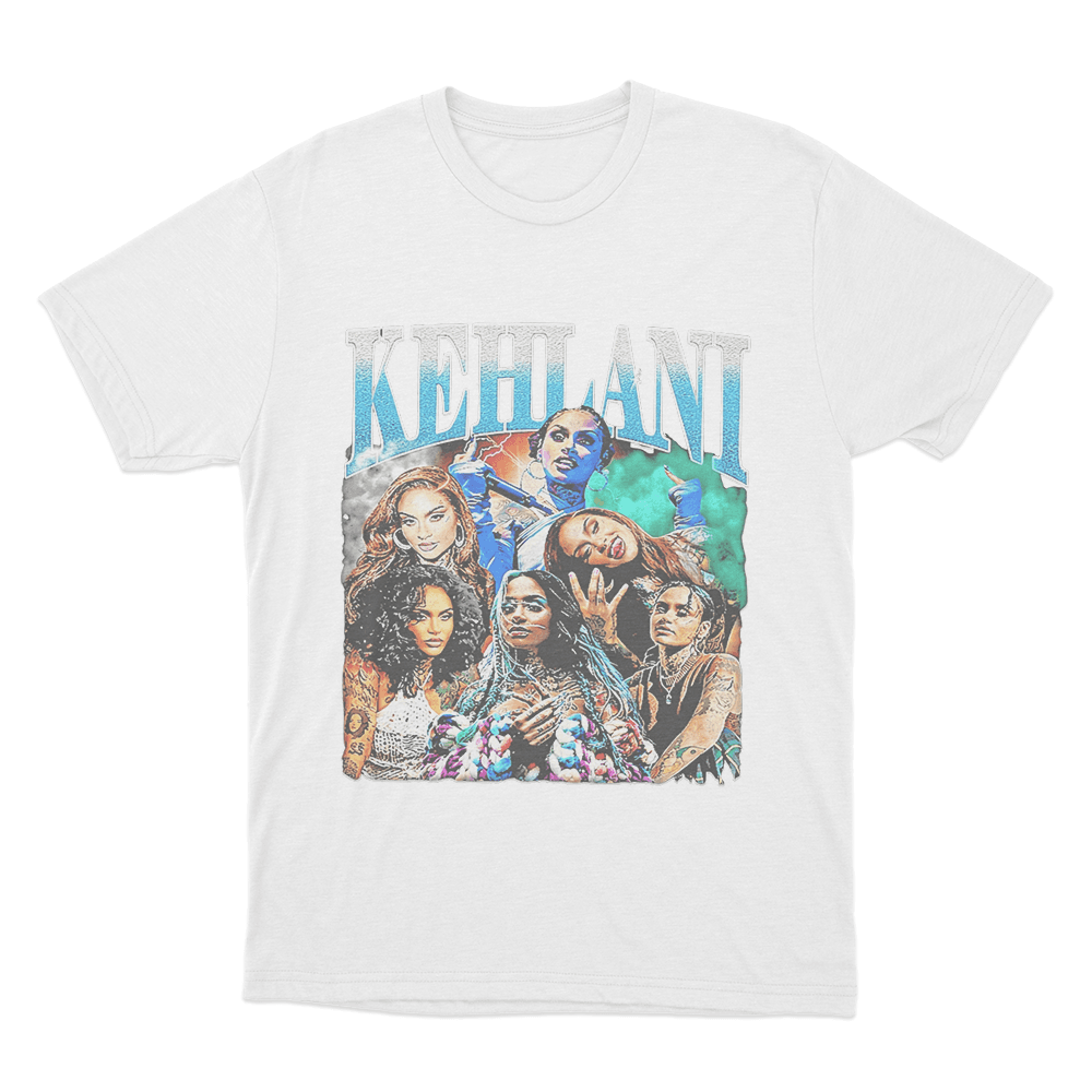 Kehlani Vintage Portrait Unisex T Shirt White Kehlani Vintage Portrait Unisex T Shirt White