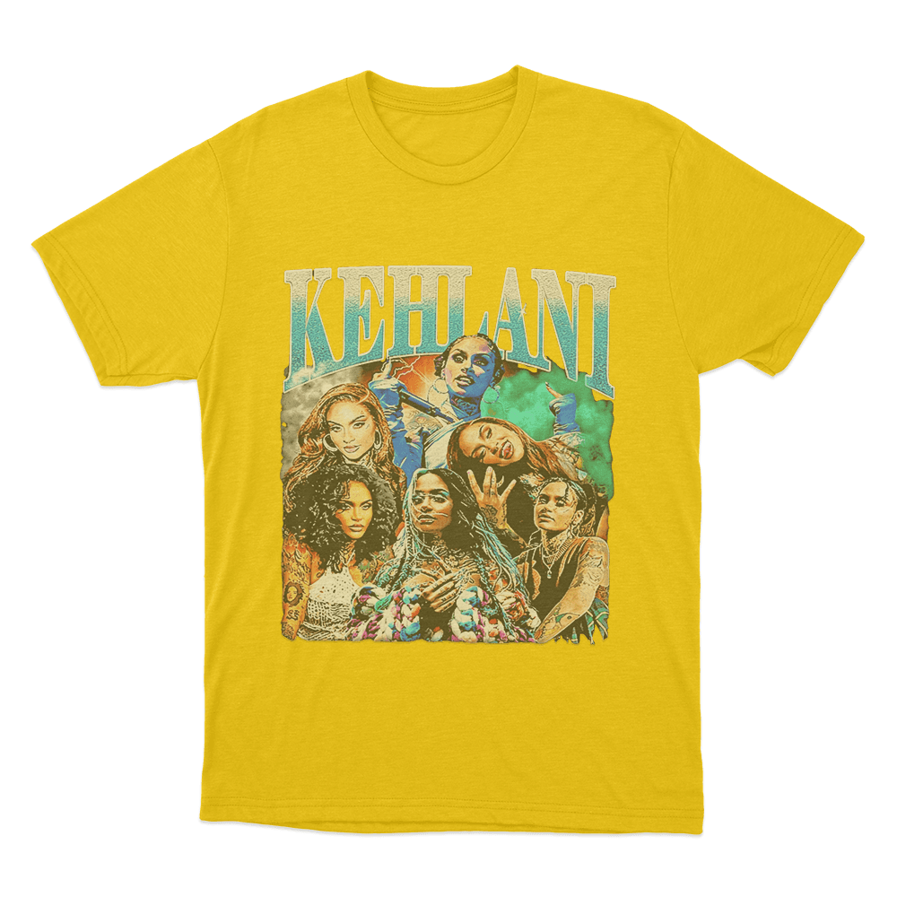 Kehlani Vintage Portrait Unisex T Shirt Yellow Kehlani Vintage Portrait Unisex T Shirt Yellow